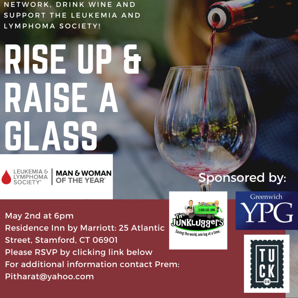 Rise Up and Raise a Glass for LLS + Networking Event - Greenwich YPG